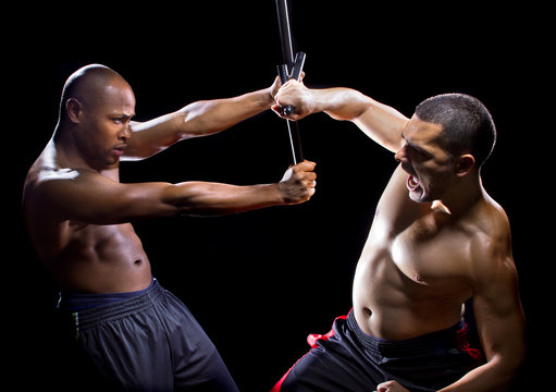 Lameco Astig Combatives instructor demonstrates stick fighting t