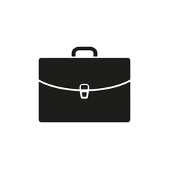 The briefcase icon. Portfolio symbol. Flat