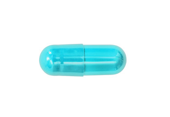 Macro medical pill tablet isolated on white