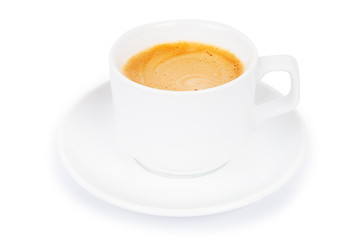 cup coffee isolated on white