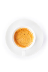 cup coffee isolated on white