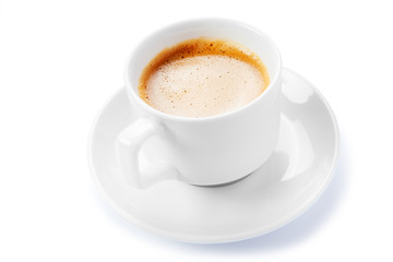 cup coffee isolated on white