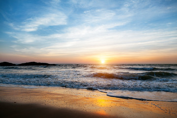 Fototapeta na wymiar Sunset in Goa