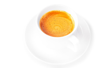 cup coffee isolated on white