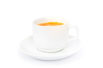 cup coffee isolated on white