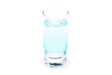 water glass isolated with clipping path included