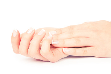 care for sensuality woman nails