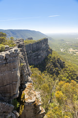 View from the Pinnacle of Halls Gap in the Grampians National Park, Victoria, Australia