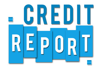 Credit Report Blue Stripes