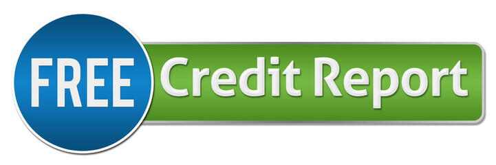 Free Credit Report Green Blue Horizontal