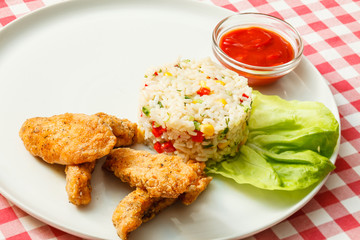 rice with chicken