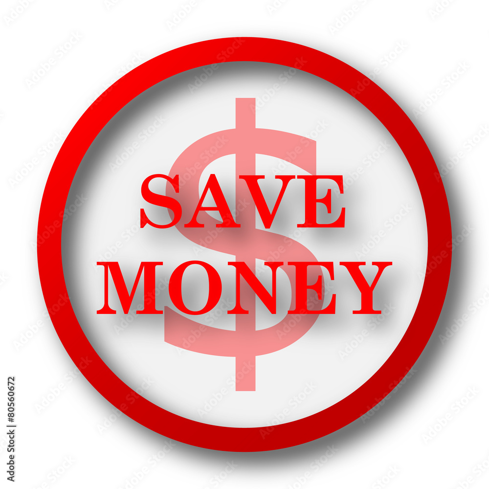 Wall mural Save money icon