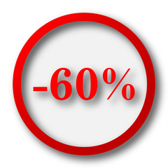 60 percent discount icon