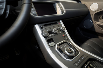Obraz na płótnie Canvas Modern car interior detail