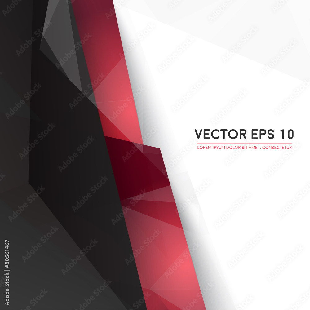 Wall mural vector background abstract polygon triangles.