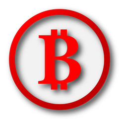 Obraz premium Bitcoin icon
