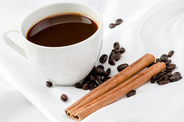 cup coffee with cinnamon