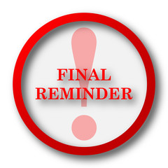 Final reminder icon