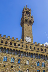 Fototapeta premium Palazzo Vecchio in Florence in sunny day