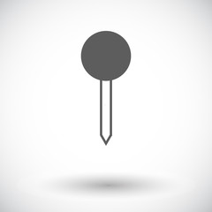 Map pin single icon.