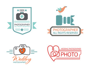 Photography Badges and Labels in Vintage Style