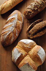 Different types of bread