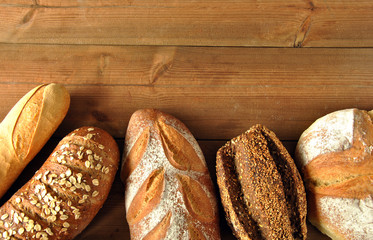 Different types of bread