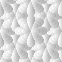 Seamless grey background with abstract flowers