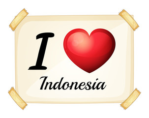 I love Indonesia