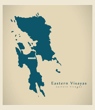 Modern Map - Eastern Visayas PH