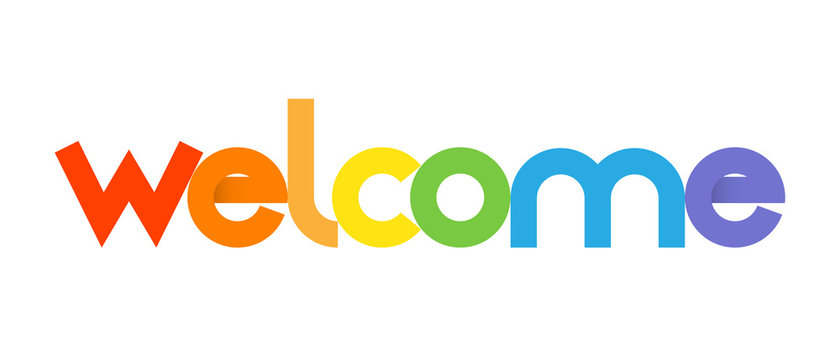 "WELCOME" icon (card smile congratulations greetings)