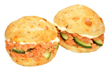 Salmon And Cucumber Sandwich