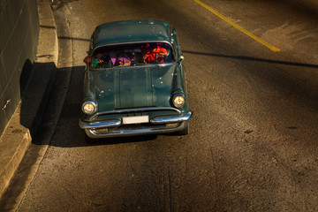 Old Classic Car on a street of Havana, Cuba
