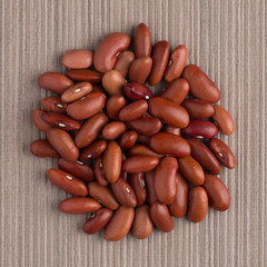 Circle of red beans