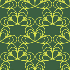 Seamless background with abstract flowers