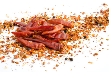 Gewürzzubereitung und Chilischoten