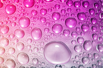 Water drops on abstract background