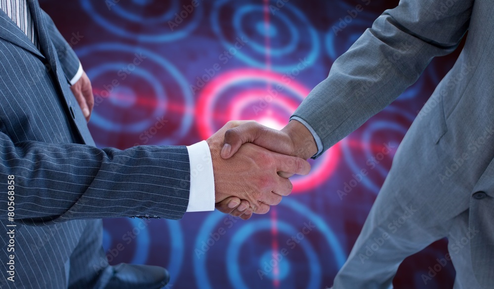Poster composite image of handshake