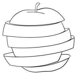 Delightful garden - Sliced apple 2