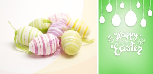 Composite image of happy easter graphic