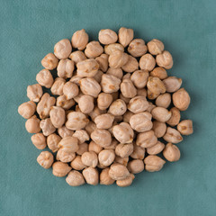 Circle of chickpeas