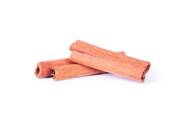 cinnamon isolated on white background