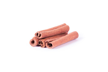 cinnamon isolated on white background