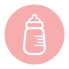 Baby milk bottle icon