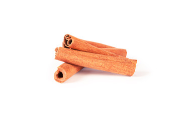cinnamon isolated on white background