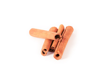 cinnamon isolated on white background