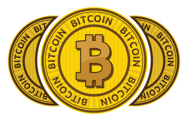 Bitcoin vector icon