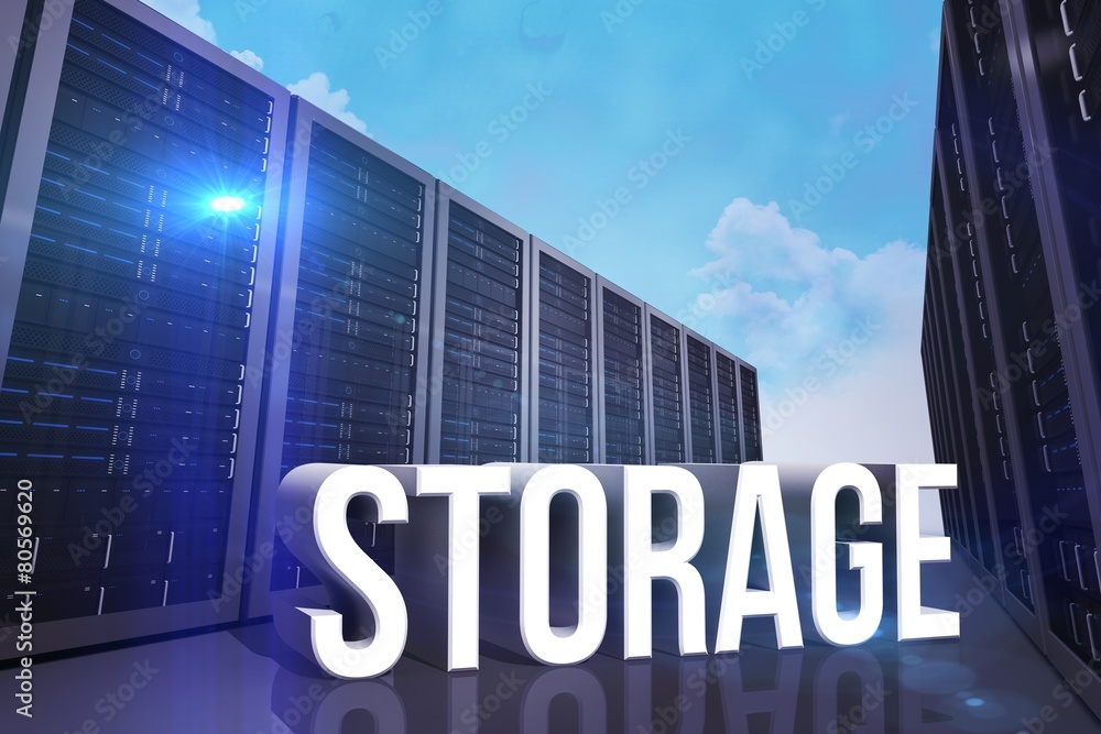 Poster composite image of storage