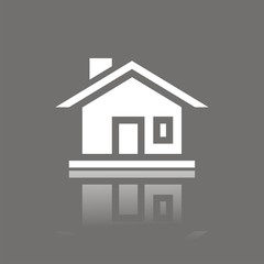 Icono casa puerta FO reflejo