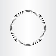abstract black circle background with halftones